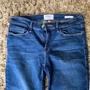 FRAME Denim “Le Skinny de Jeanne Crop”